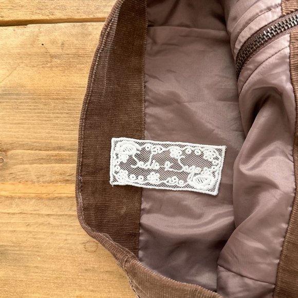 Sadie & Sage‎ Brown Corduroy Skirt Anthropologie Brand 100% Cotton M - Picture 3 of 8